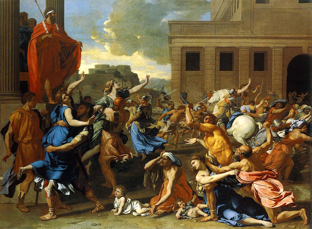 Nicolas Poussin l'enlèvement des Sabines 1635.jpg